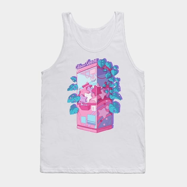 The kawaii claw machine with purple background Tank Top by AnGo